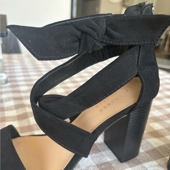 LC Lauren Conrad open toe chunky heel. 
Size: 9 - Picture 4 of 6